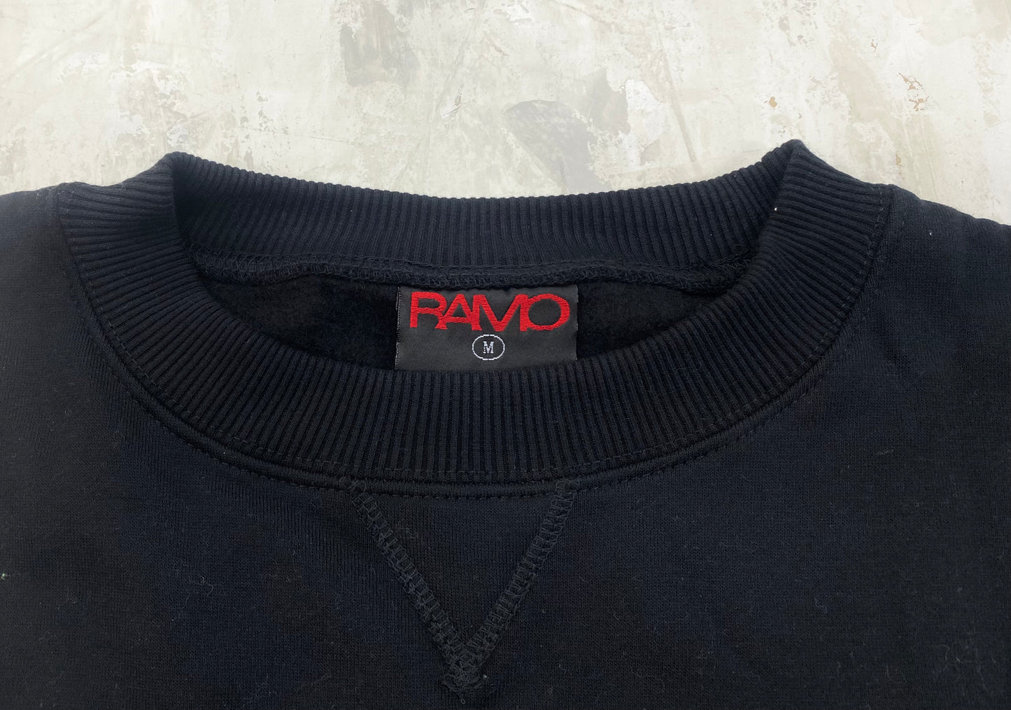 Black Unisex Back Logo Crew Neck - White Logo