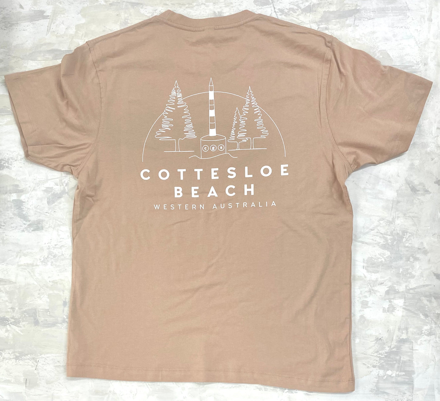 Peach Unisex T-shirt - White Back Logo