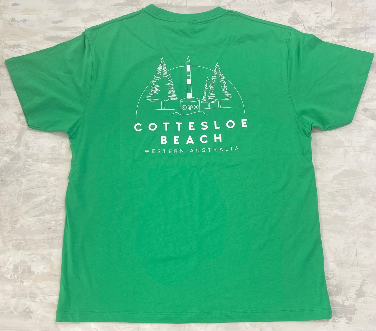 Emerald Green Unisex T-shirt - White Back Logo