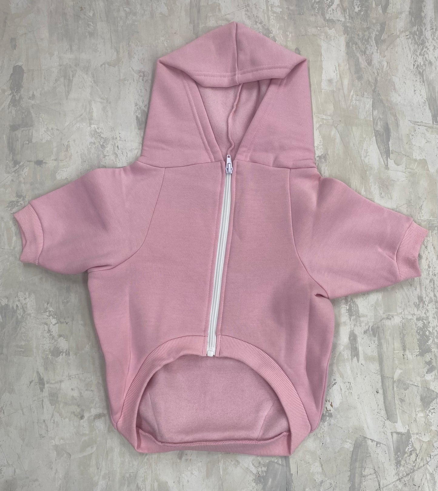 Dog Hoodie Pink - Pink Text