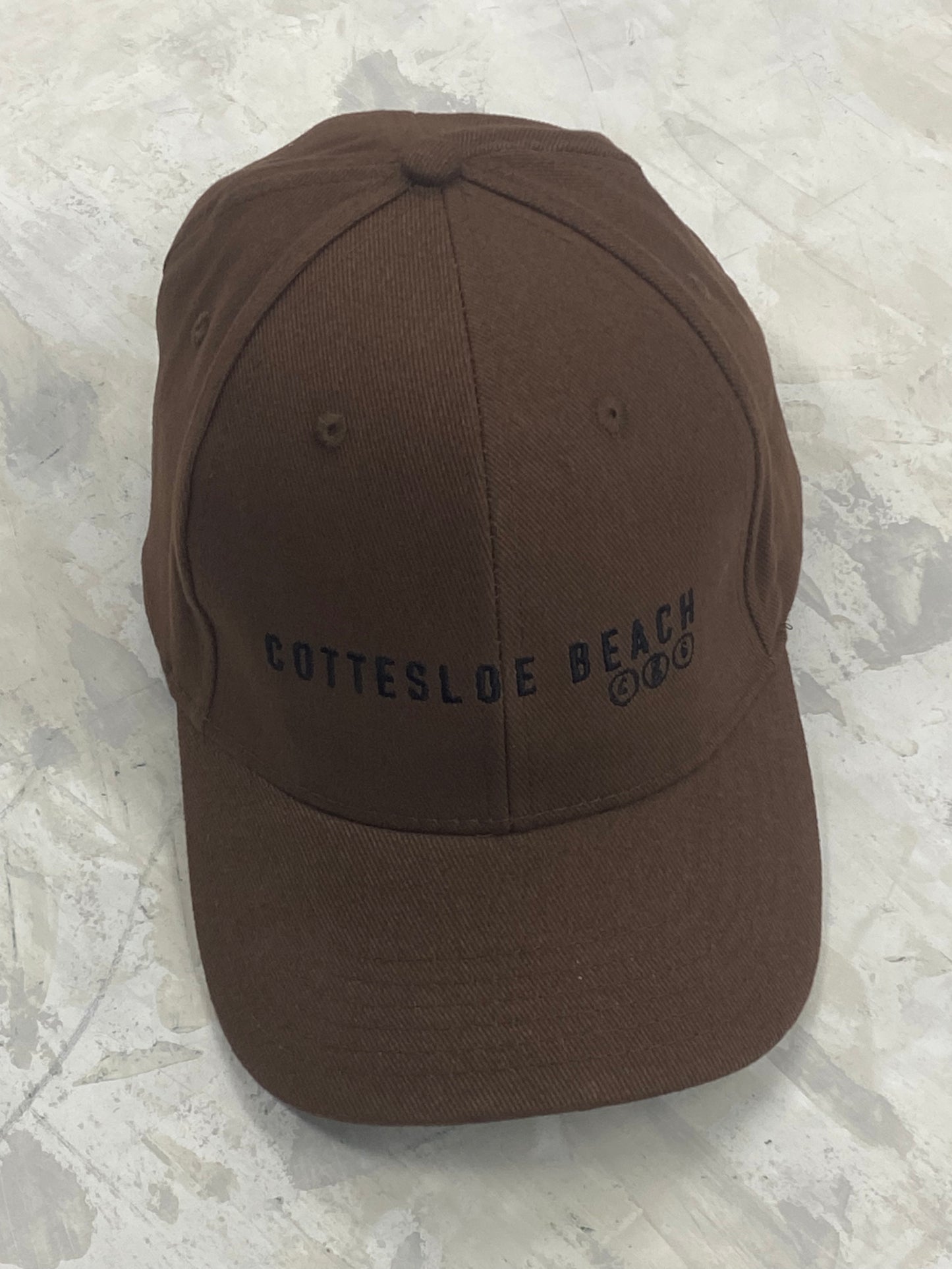 Brown Cap - Black Text