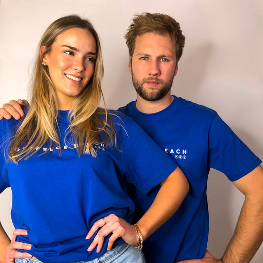 Royal Blue Unisex T-shirt - White Text