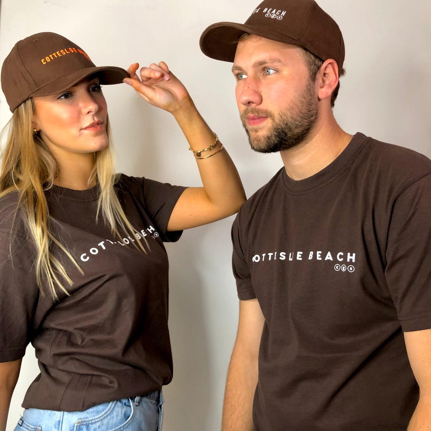 Brown Unisex T-shirt - White Text