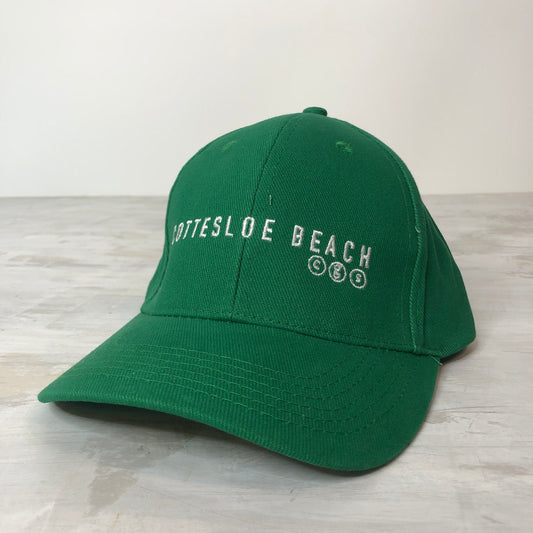 Emerald Green Cap -  White Text