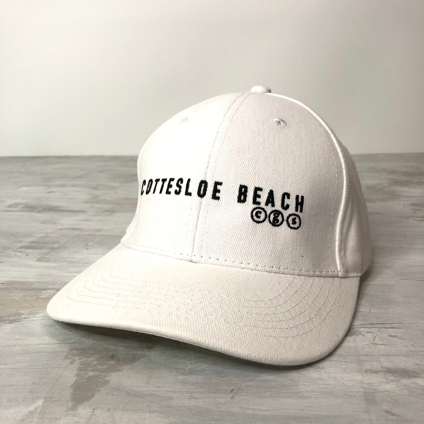 White Cap - Black Text
