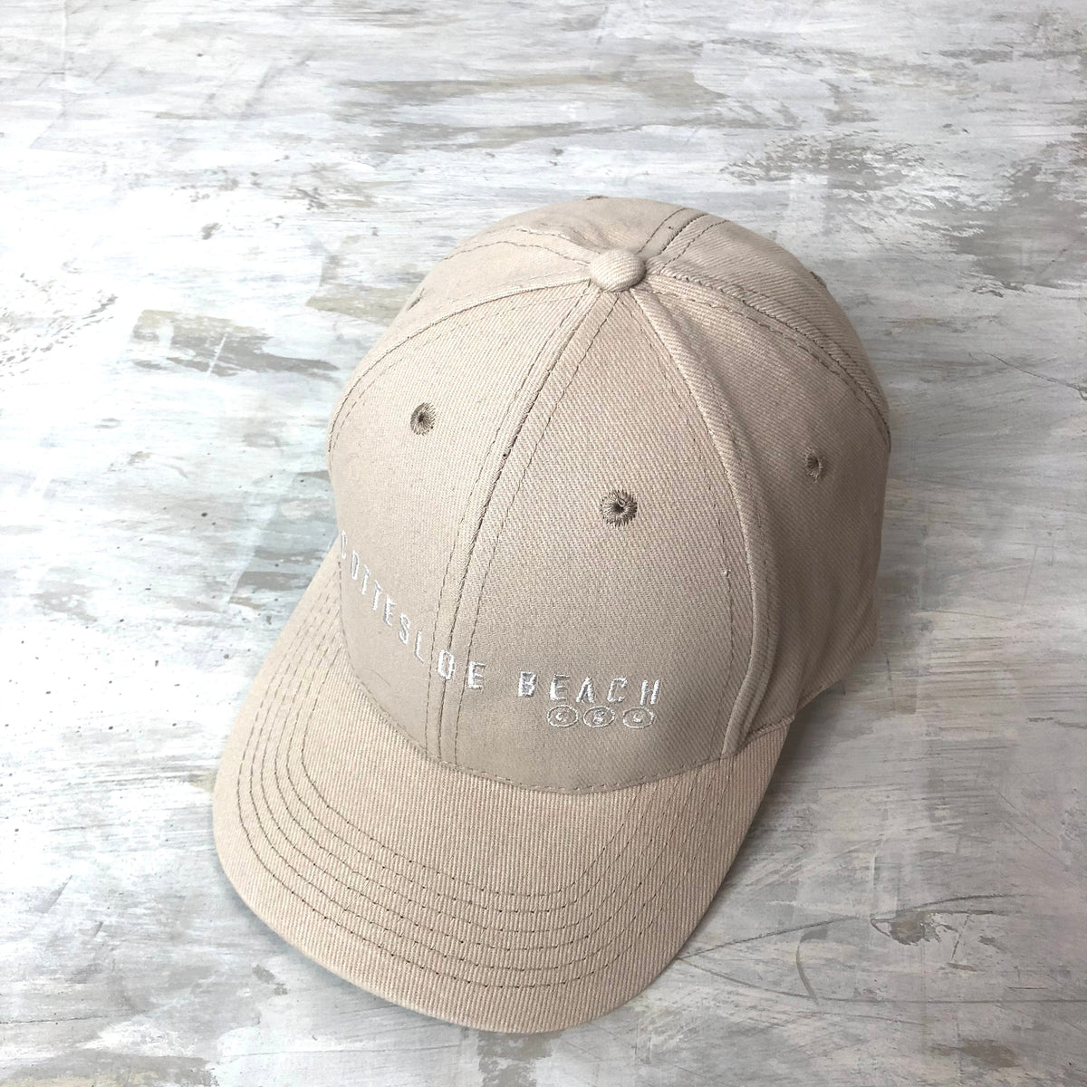 Brown Cap -  Fleuro Orange Text