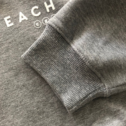 Grey Marle Unisex Hoodie - White Text