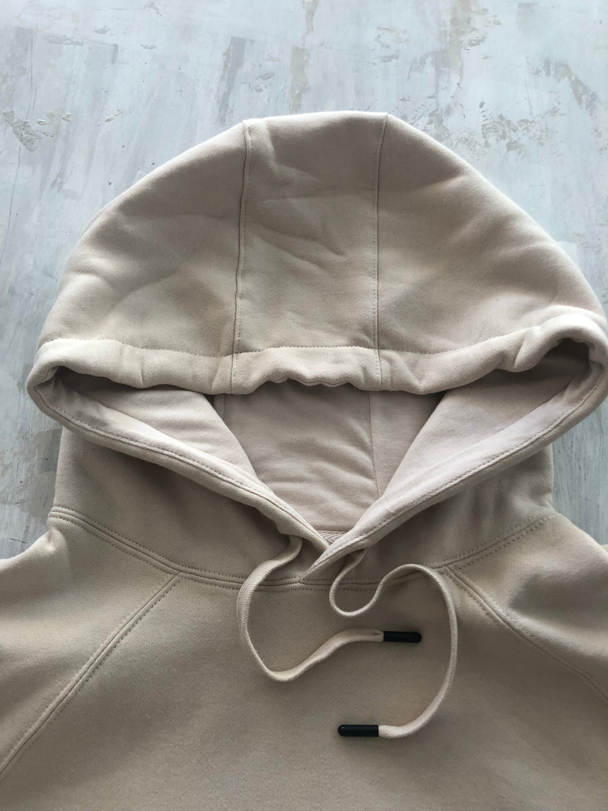 Natural Premium Unisex Hoodie - Black Text
