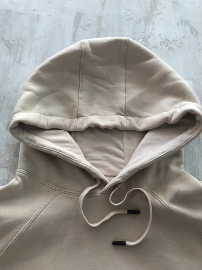 Natural Premium Unisex Hoodie - White text