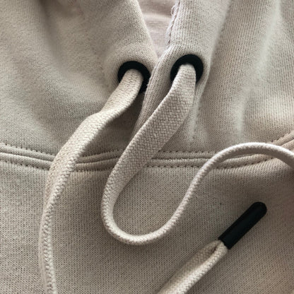 Natural Premium Unisex Hoodie - White text