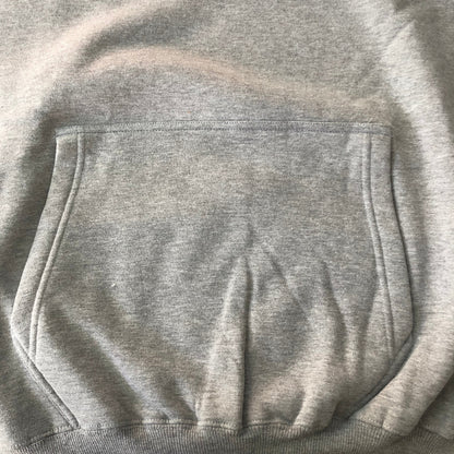 Grey Marle Unisex Hoodie - White Text