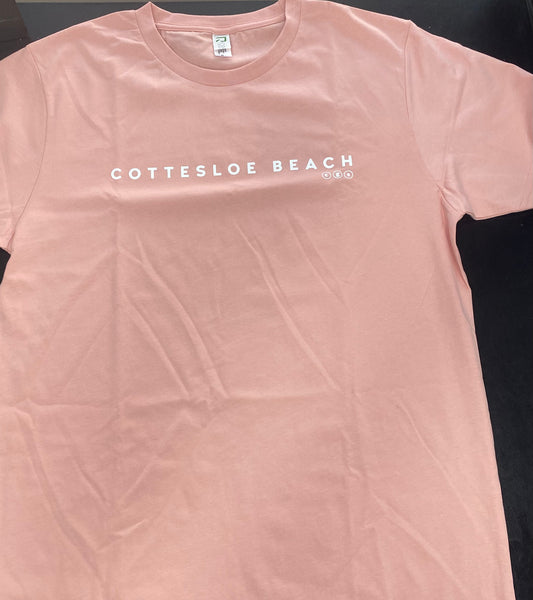 Dusty Pink Unisex T-Shirts - White Text