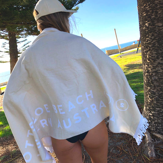 Logo Beach Towel - Beige