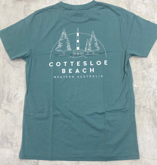 Slate Green Unisex T-Shirts - White Back Logo