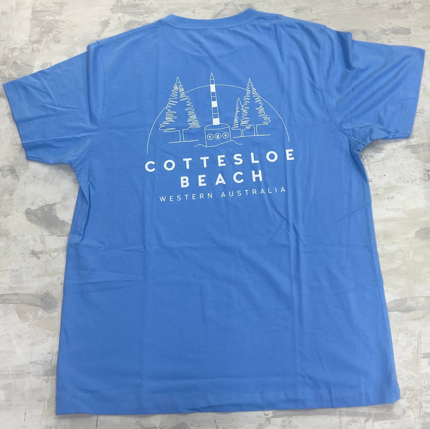 Sky Blue Unisex T-shirt - White Back Logo