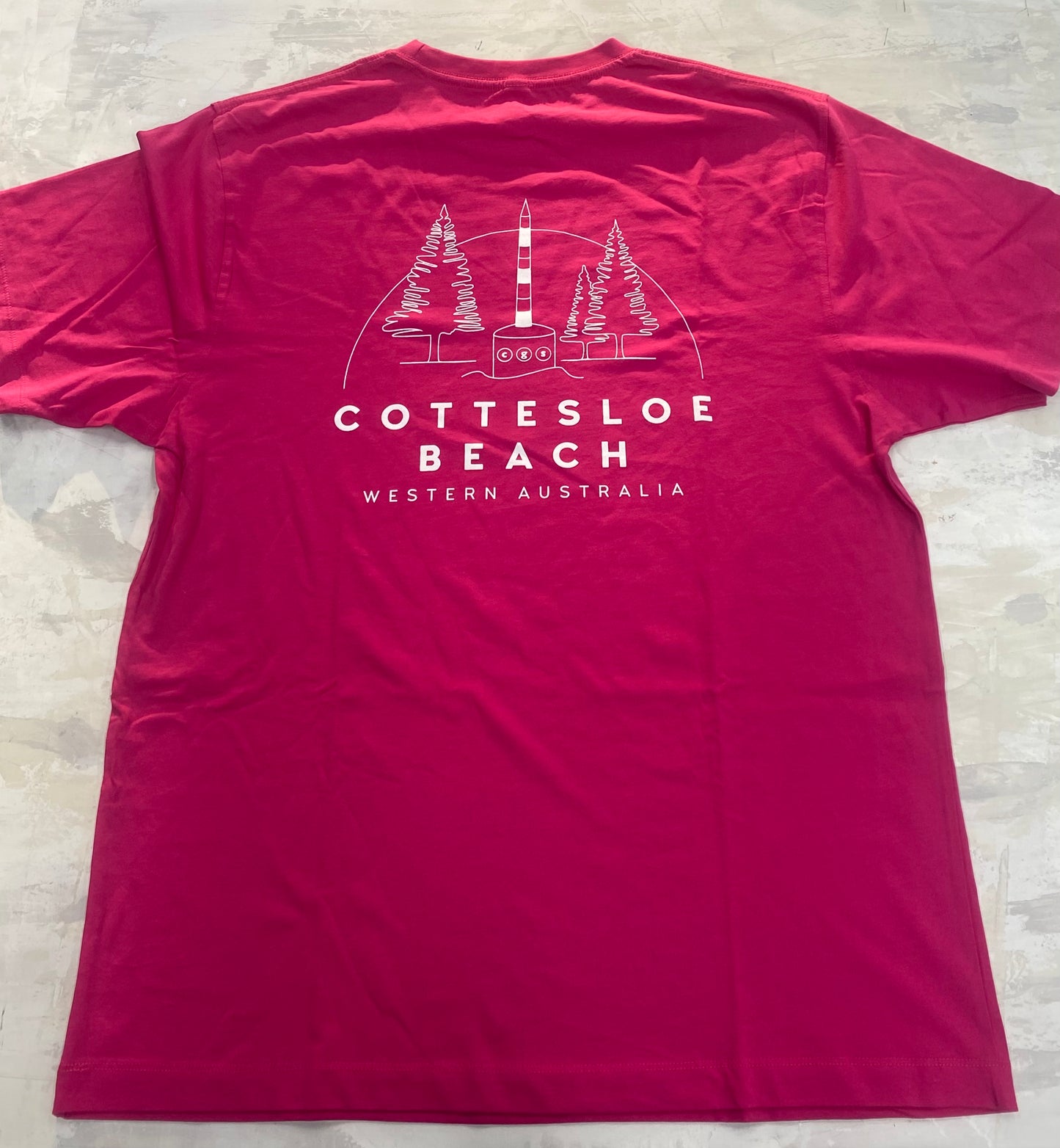 Hot Pink Unisex T-Shirts - White Back Logo
