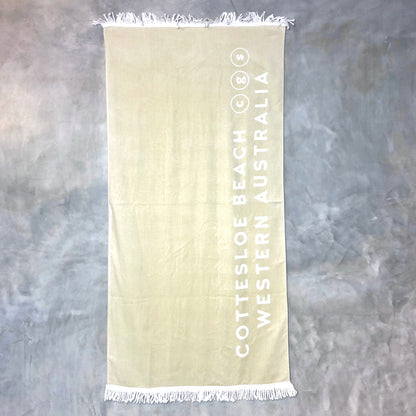 Logo Beach Towel - Beige