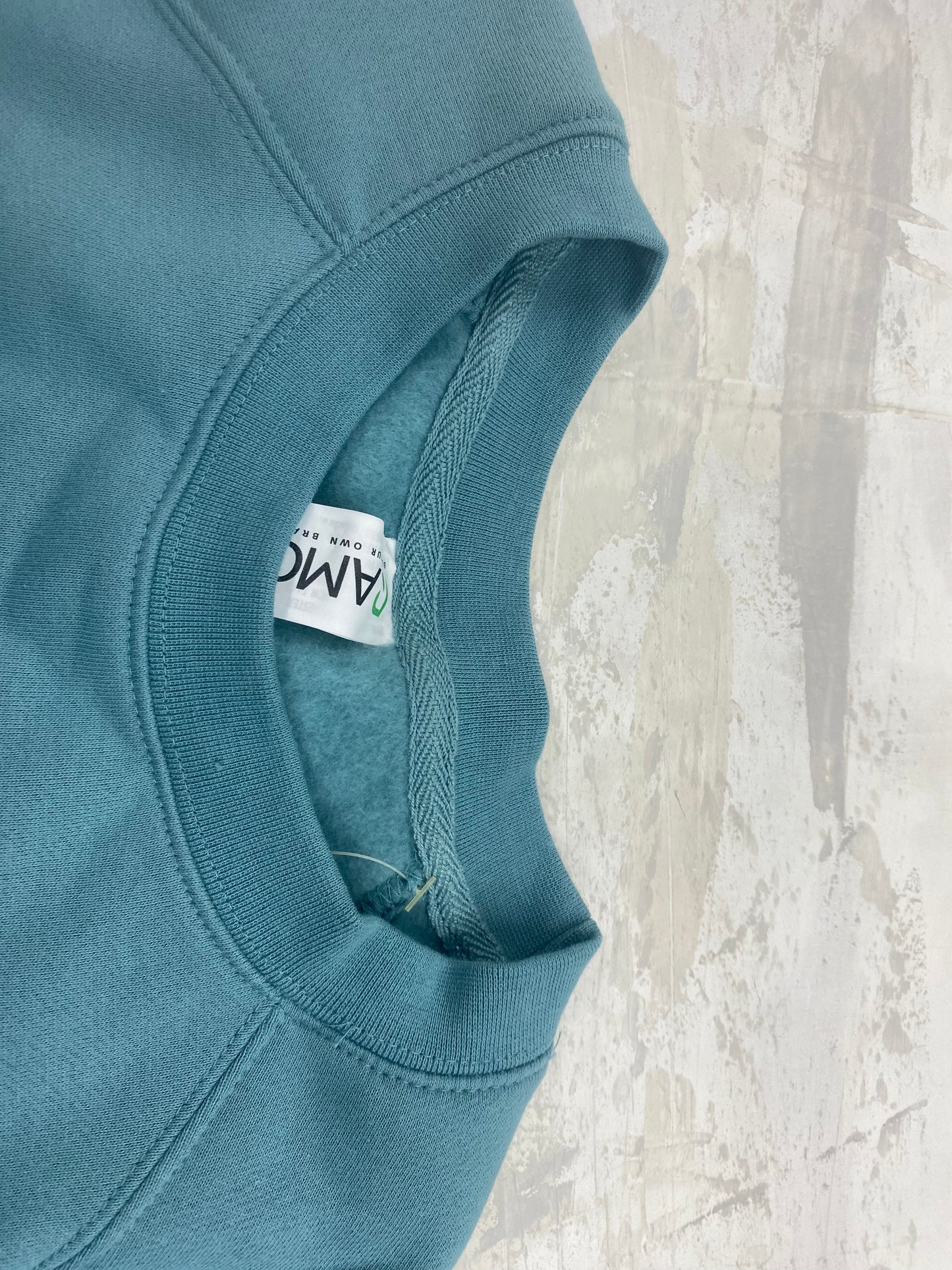 Slate Green Premium Unisex Crew Neck - White Text