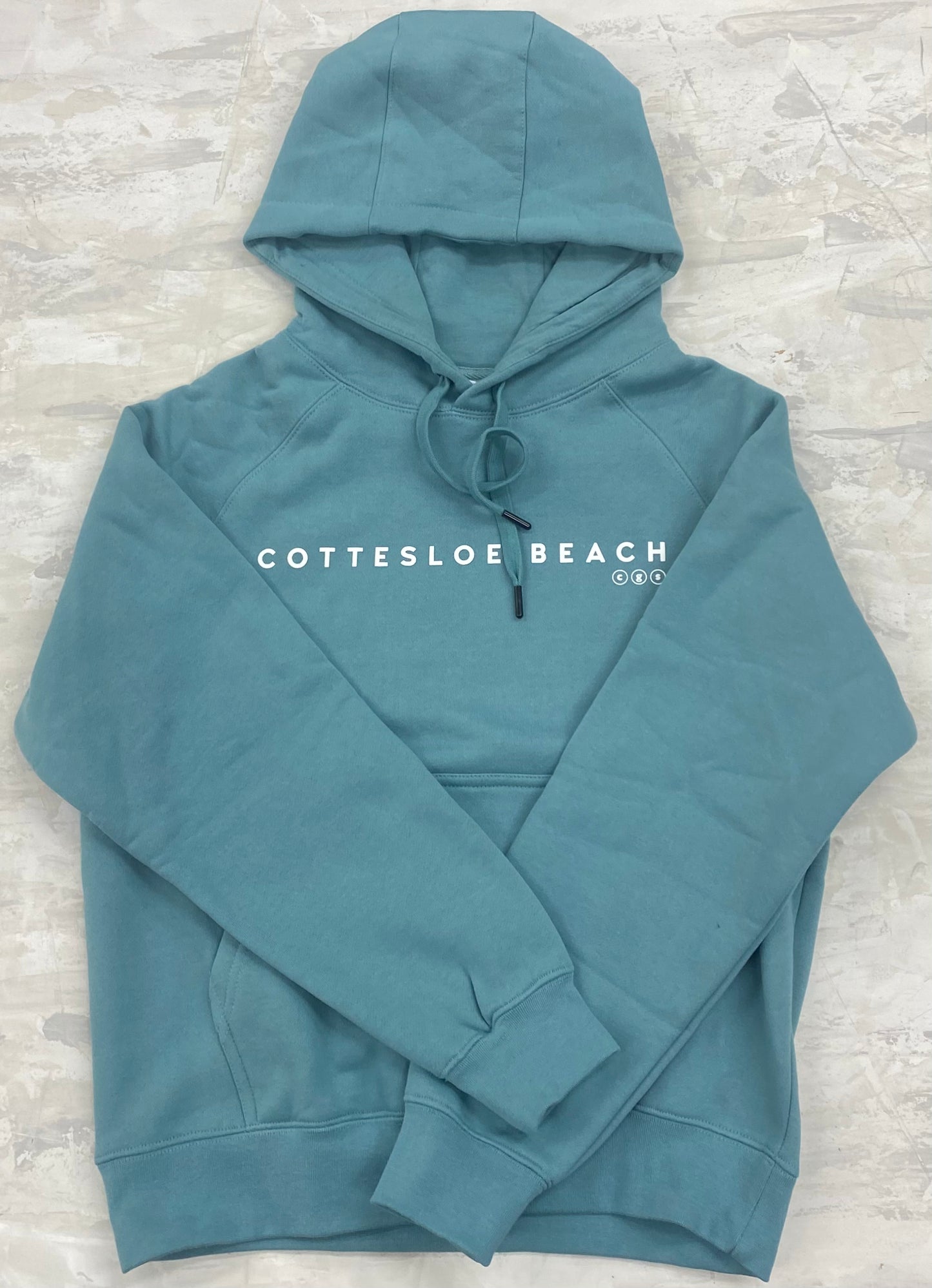 Slate Green Premium Unisex Hoodie - White Text
