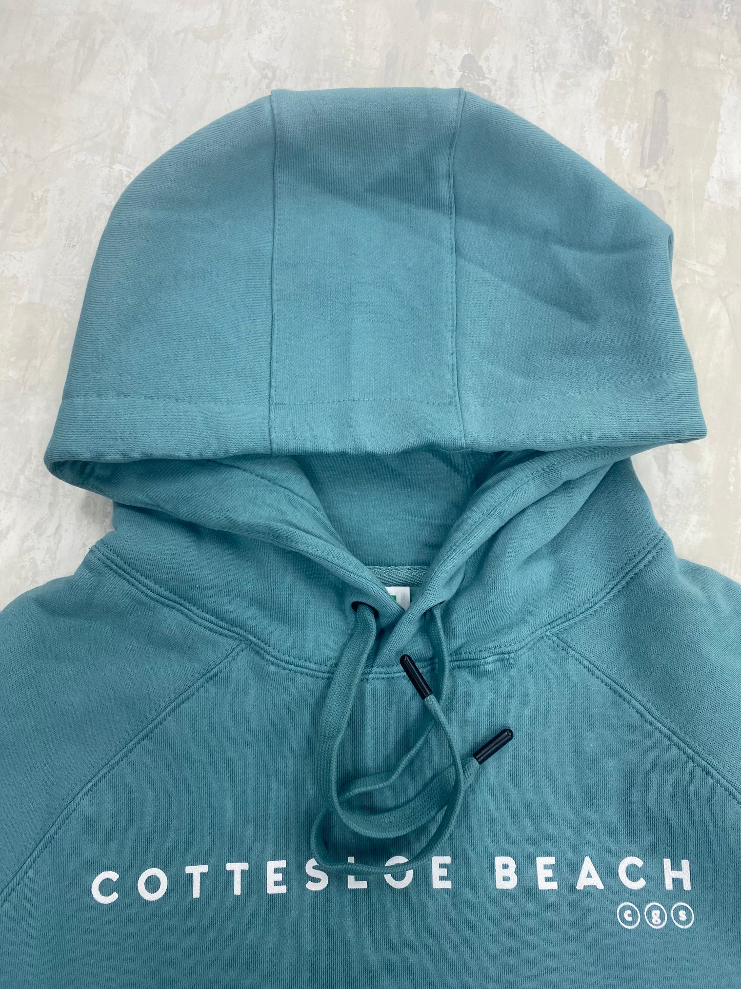Slate Green Unisex Hoodie Back Logo  - White Logo