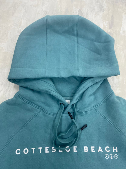 Slate Green Unisex Hoodie Back Logo  - White Logo