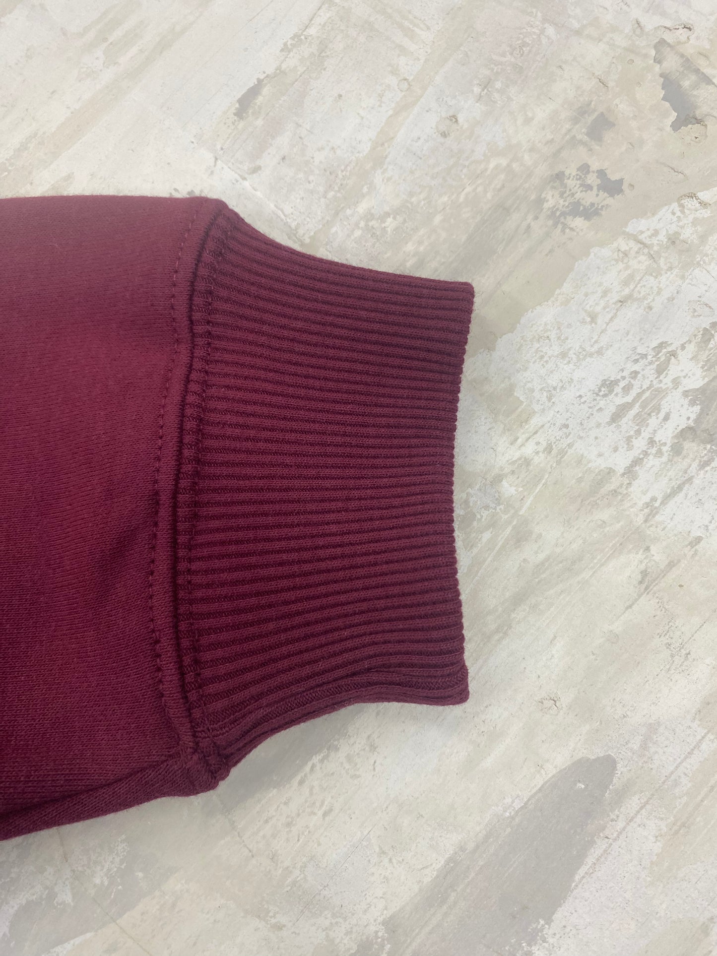 Maroon Unisex Crew Neck - White Back Logo