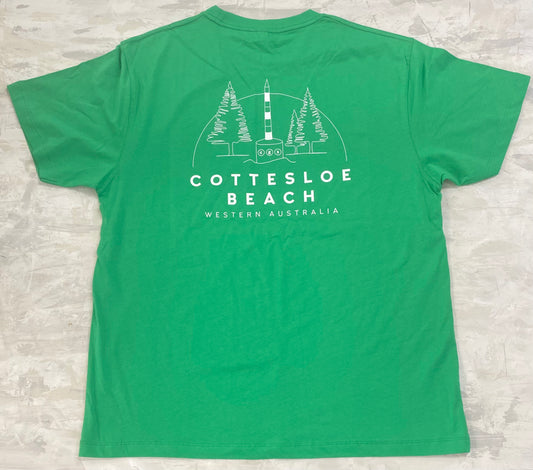 Emerald Green Unisex T-shirt - White Back Logo