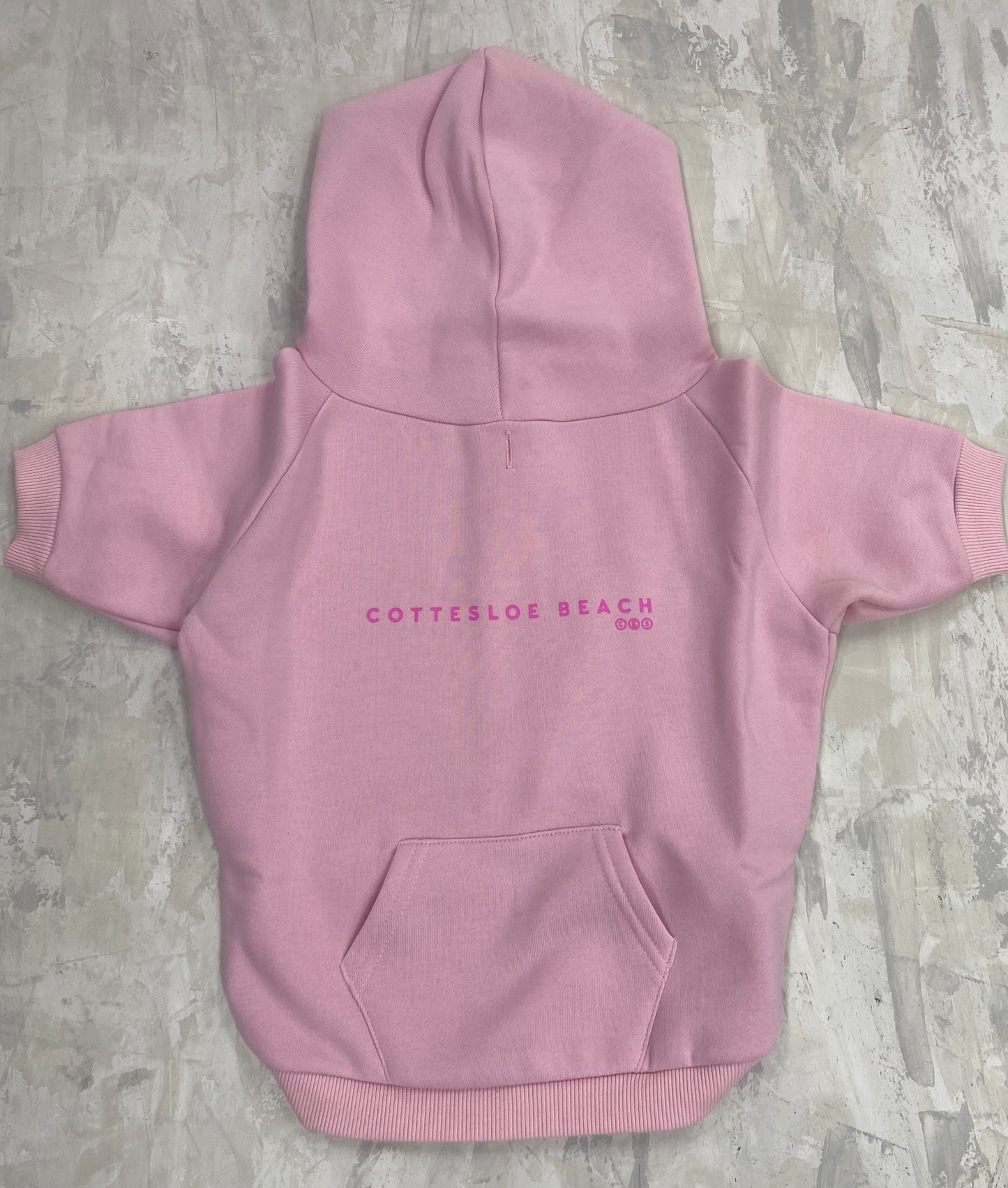 Dog Hoodie Pink - Pink Text