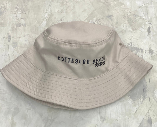 Natural Bucket Hat - Black Text