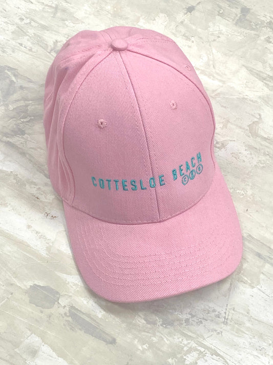 Light Pink Cap - Green Text
