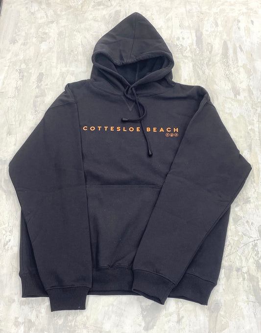 Charcoal Unisex Hoodie - Orange Writing