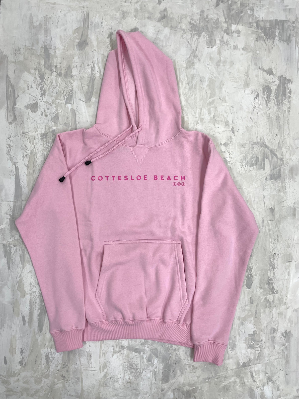 Light Pink Unisex Hoodie - Pink Text