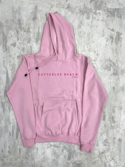 Light Pink Unisex Hoodie - Pink Text