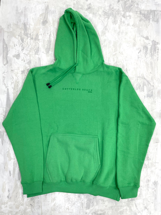 Emerald Green Unisex Hoodie - Green Text