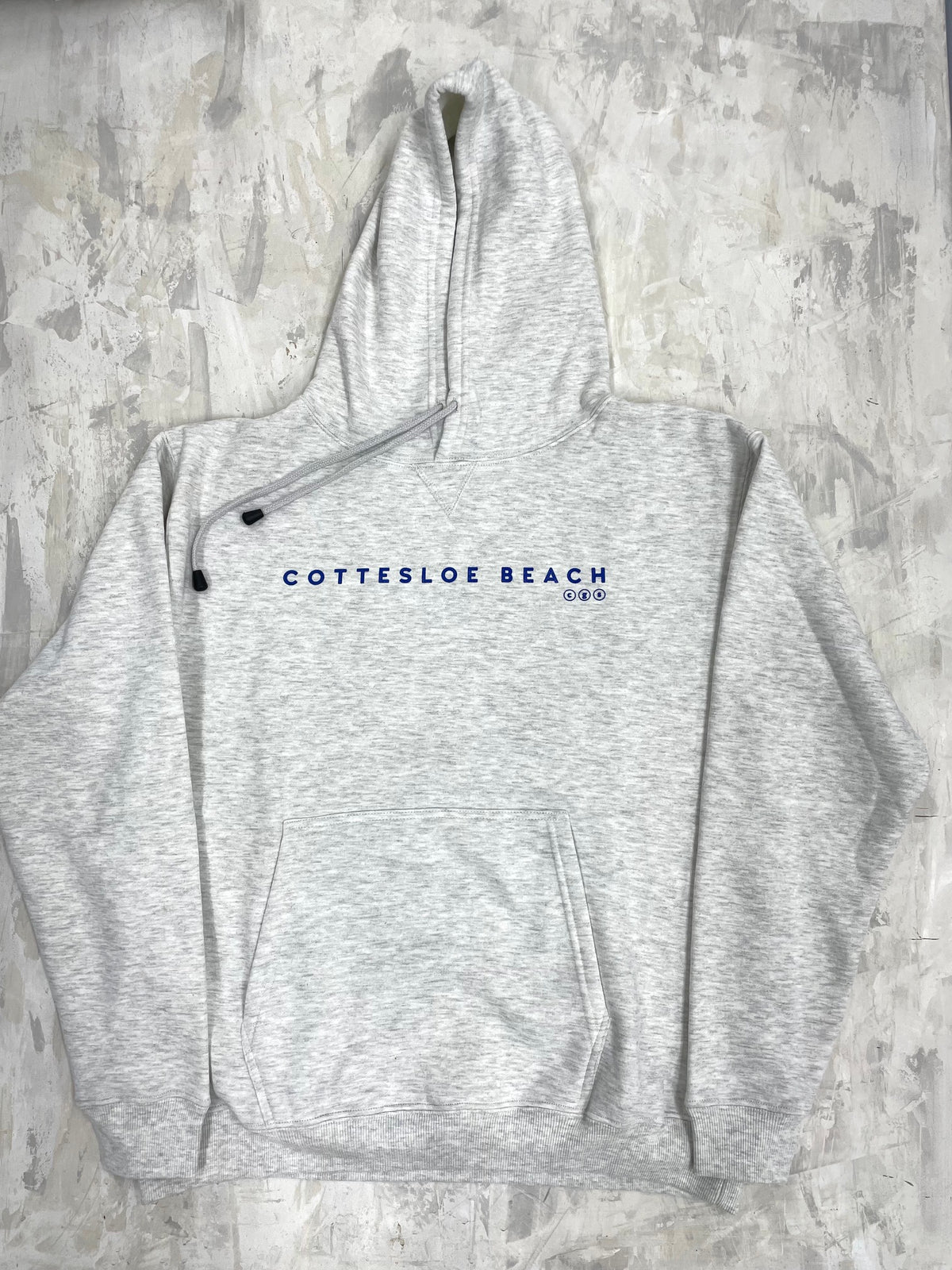 Snow Marle Unisex Hoodie - Blue Text