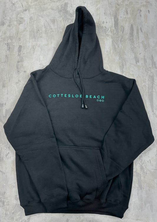 Black Unisex Hoodie - Green Text