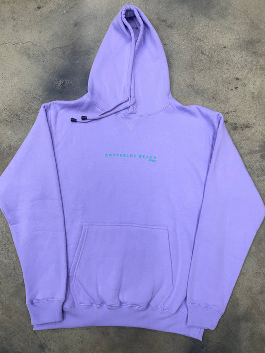 Lavender Unisex Hoodie - Green Text