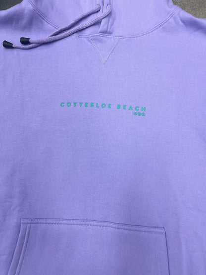 Lavender Unisex Hoodie - Green Text