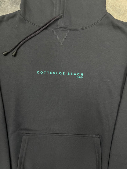 Charcoal Unisex Hoodie - Green Writing