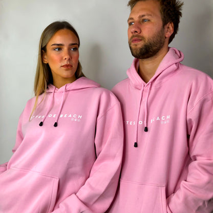 Light Pink Unisex Hoodie - White Text