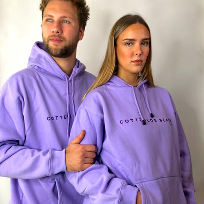 Lavender Unisex Hoodie - Purple Text