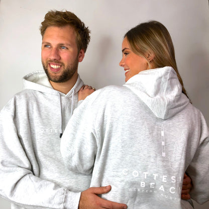 Snow Marle Unisex Hoodie - Grey Back Logo