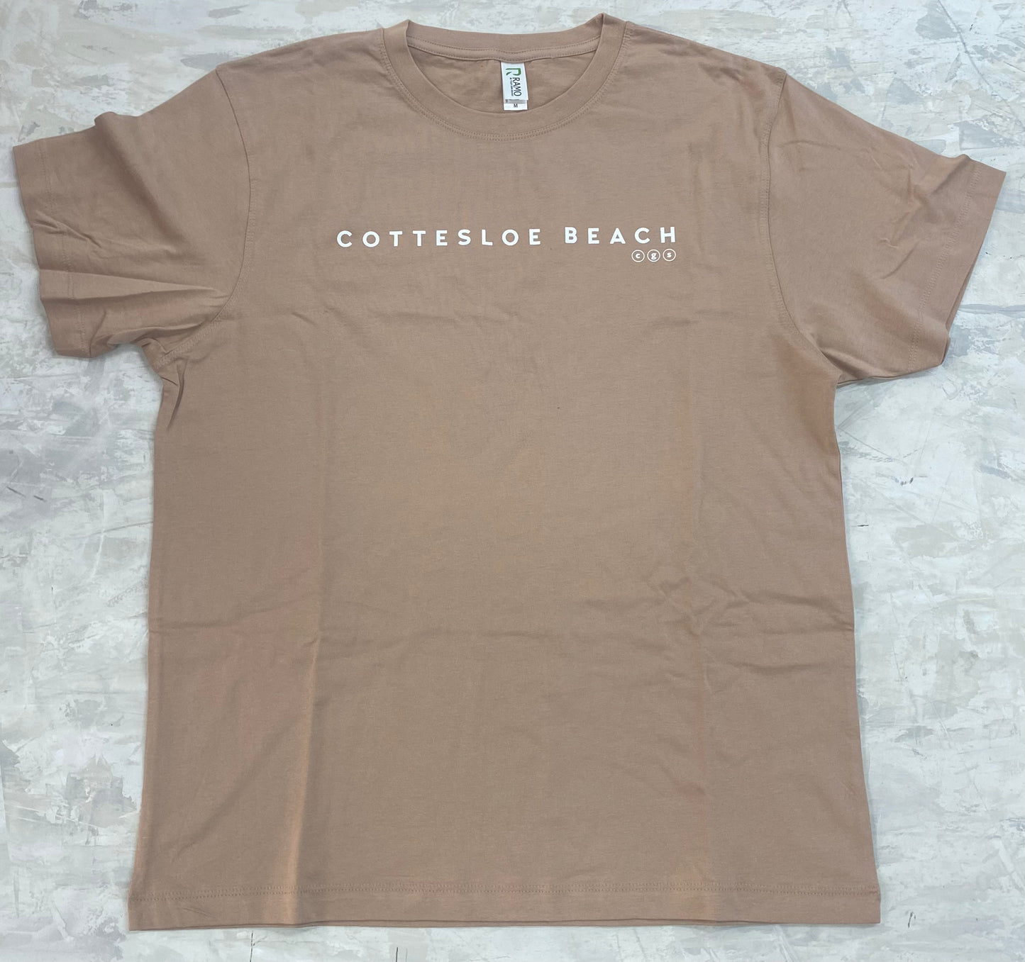 Peach Unisex T-shirt - White Text