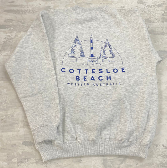 Snow Marle Unisex Crew Neck - Blue Back Logo
