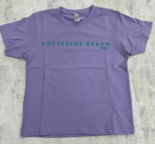 Lavender Unisex T-Shirts - Green Text